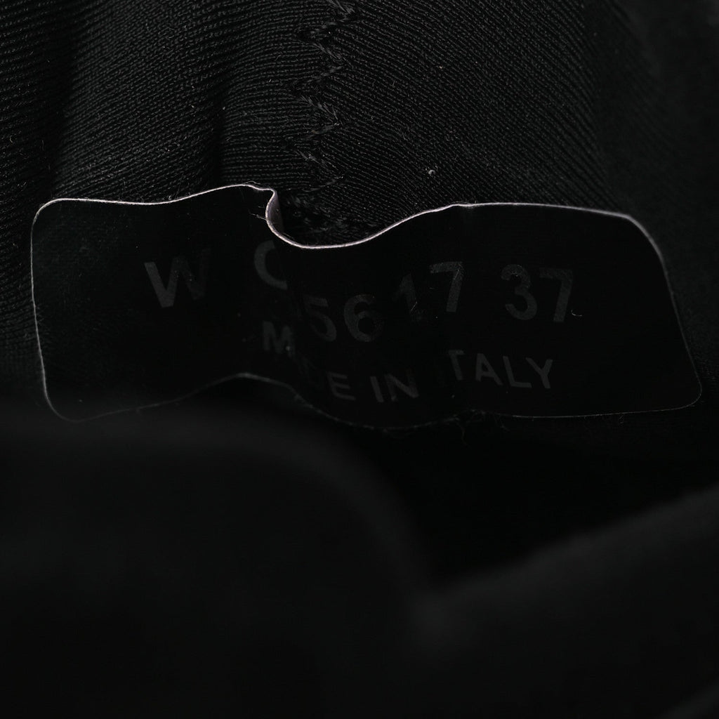 Velvet Calfskin Mixed Fibers CC Sneakers 37 Black