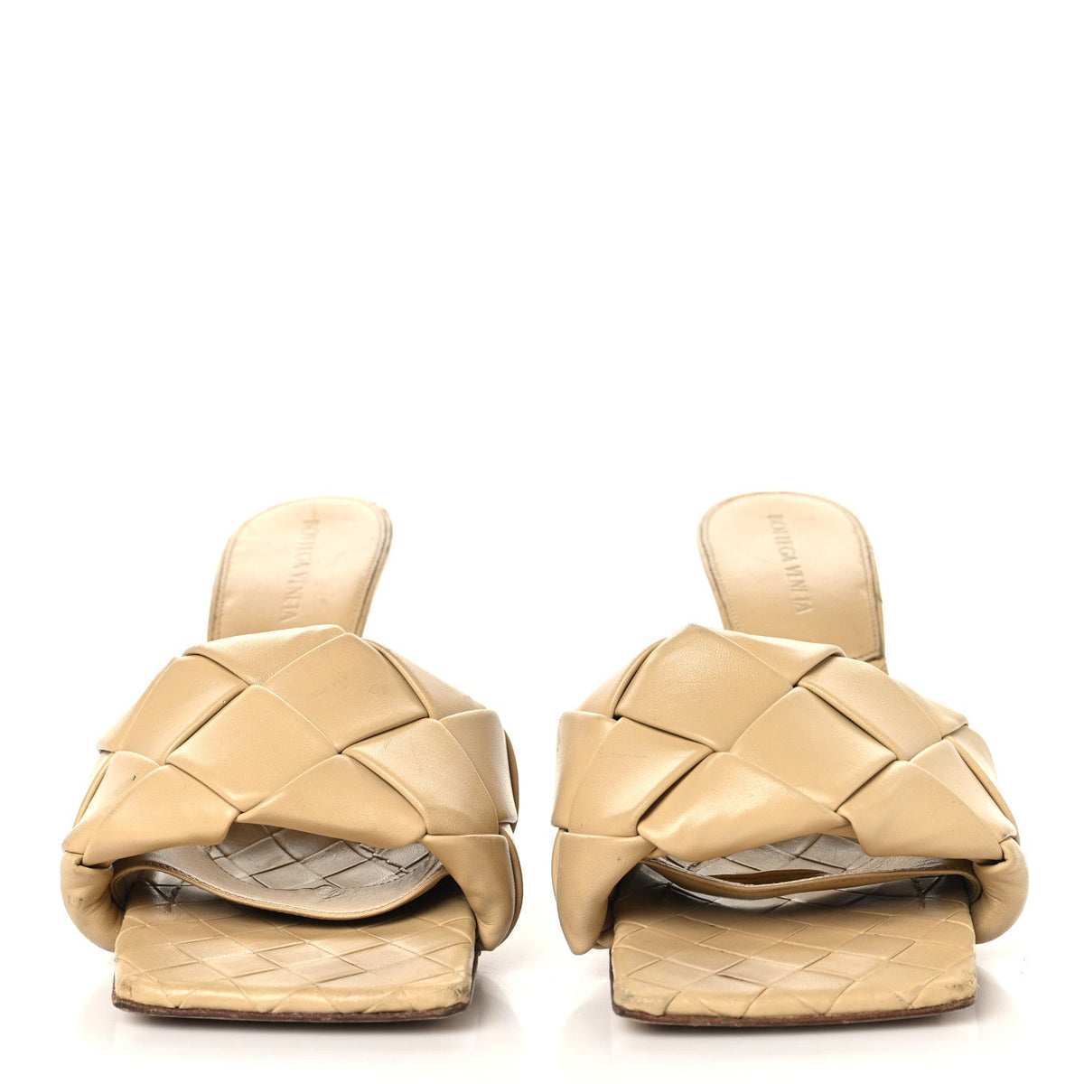 Nappa Maxi Intrecciato Lido Mule Sandals 39 Bandage