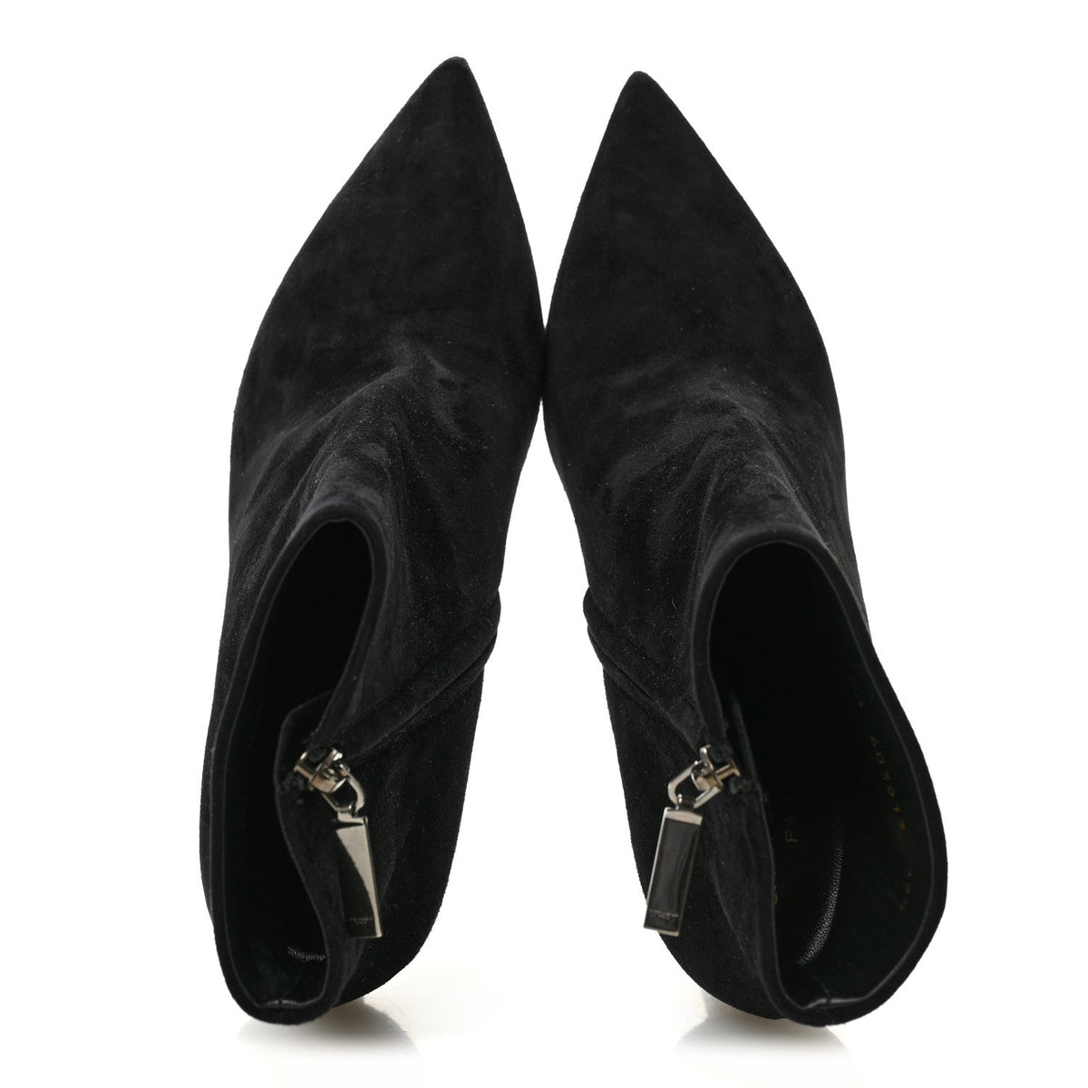 Suede Kate 85 Zip Bootie 39.5 Black