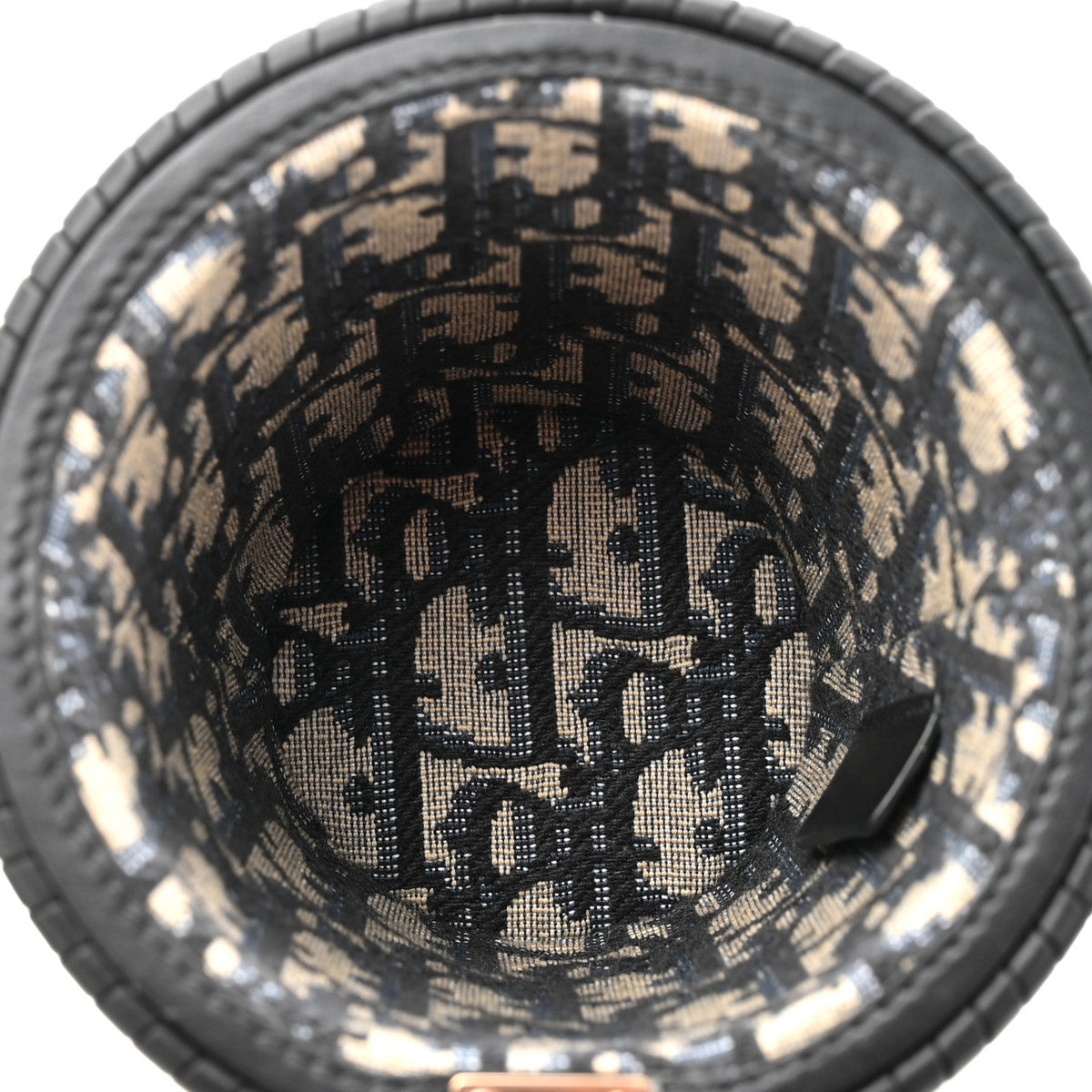 Wicker CD Bucket Bag Black
