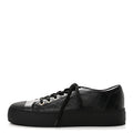 Lambskin Printed Logo Sneakers 38 Black