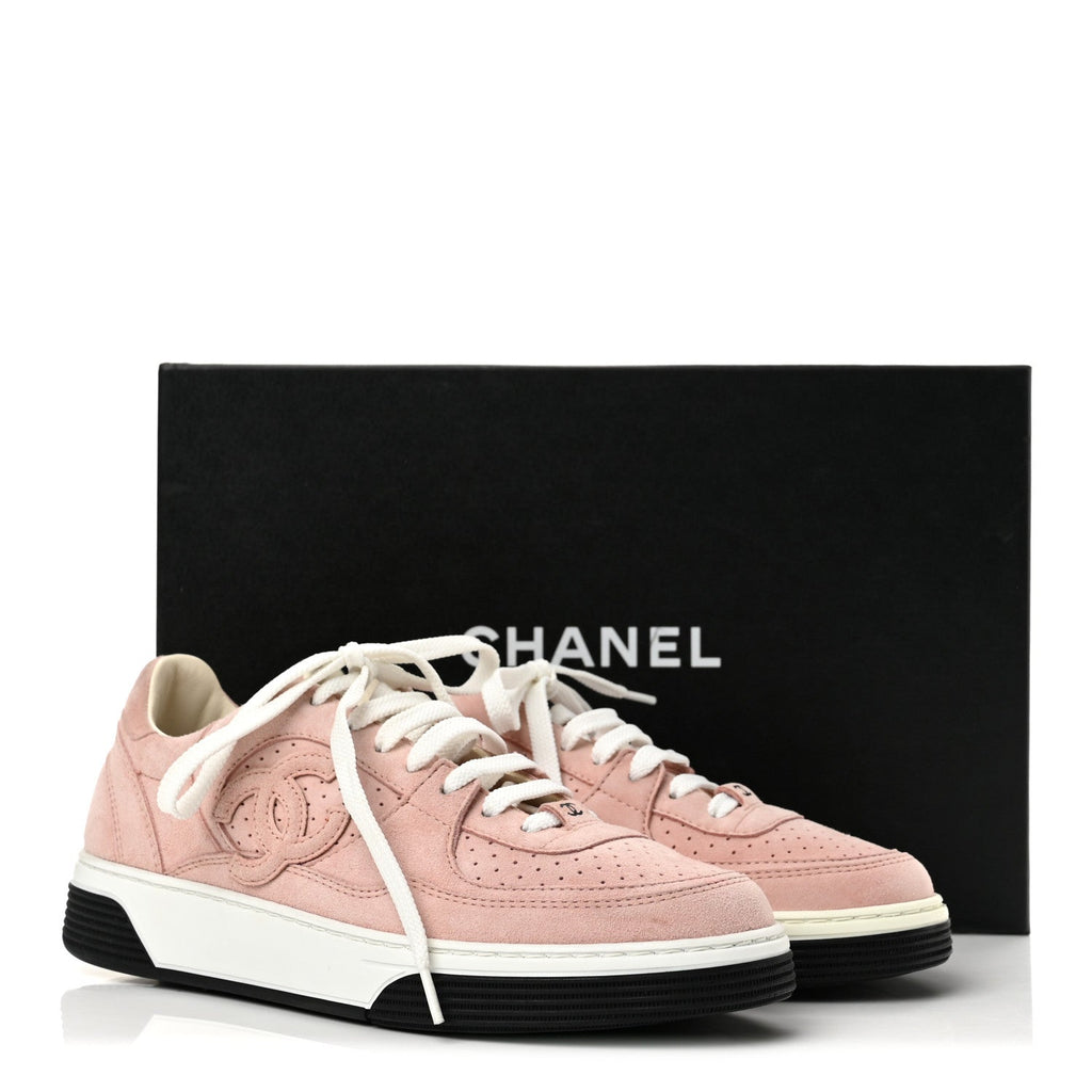 Suede Womens CC Sneakers 38.5 Light Pink