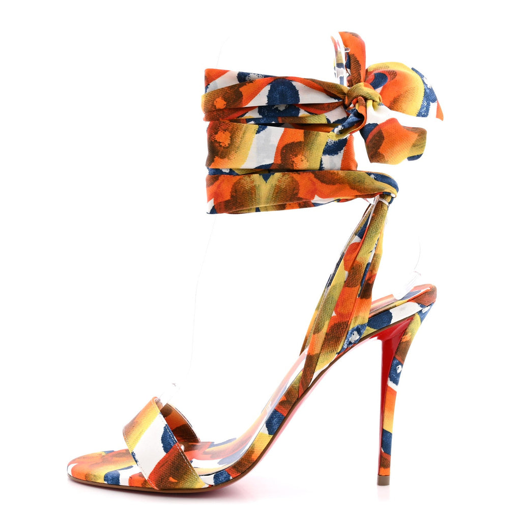 Crepe Satin Gaagal Miss Z Du Desert 100 Ankle Wrap Sandals 39.5 Multicolor Magma