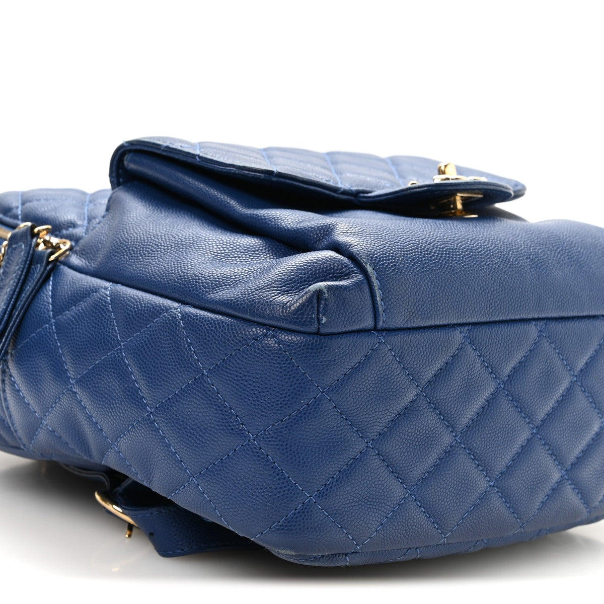 Caviar Quilted Large CC Day Backpack Blue