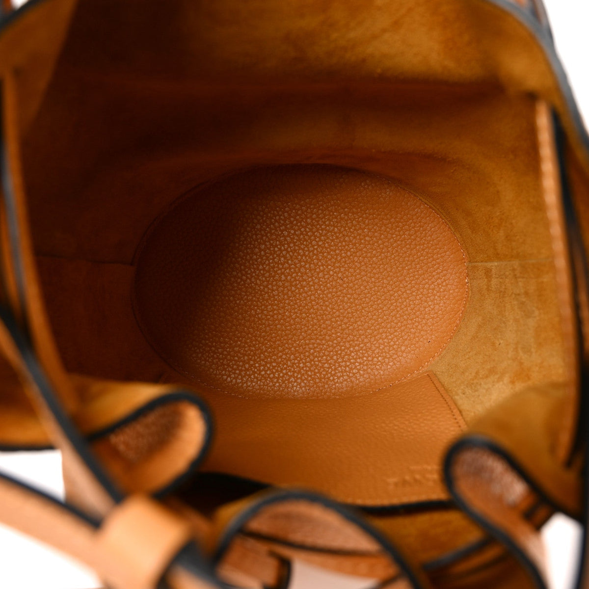 Calfskin Small Balloon Bucket Bag Yellow