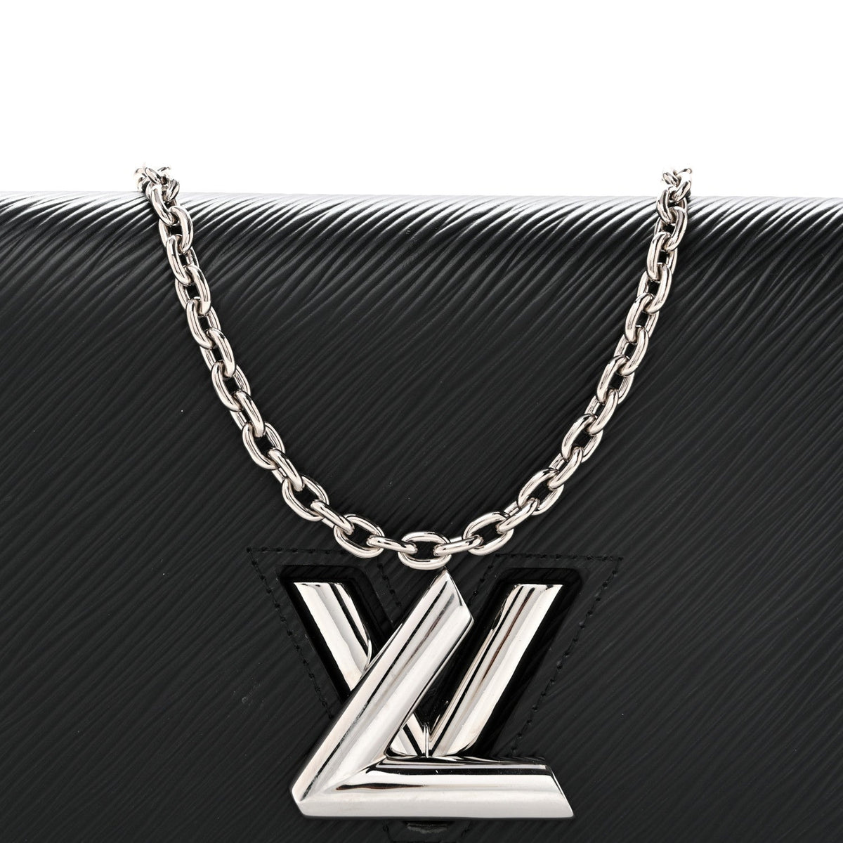 Epi Twist Belt Chain Wallet Black