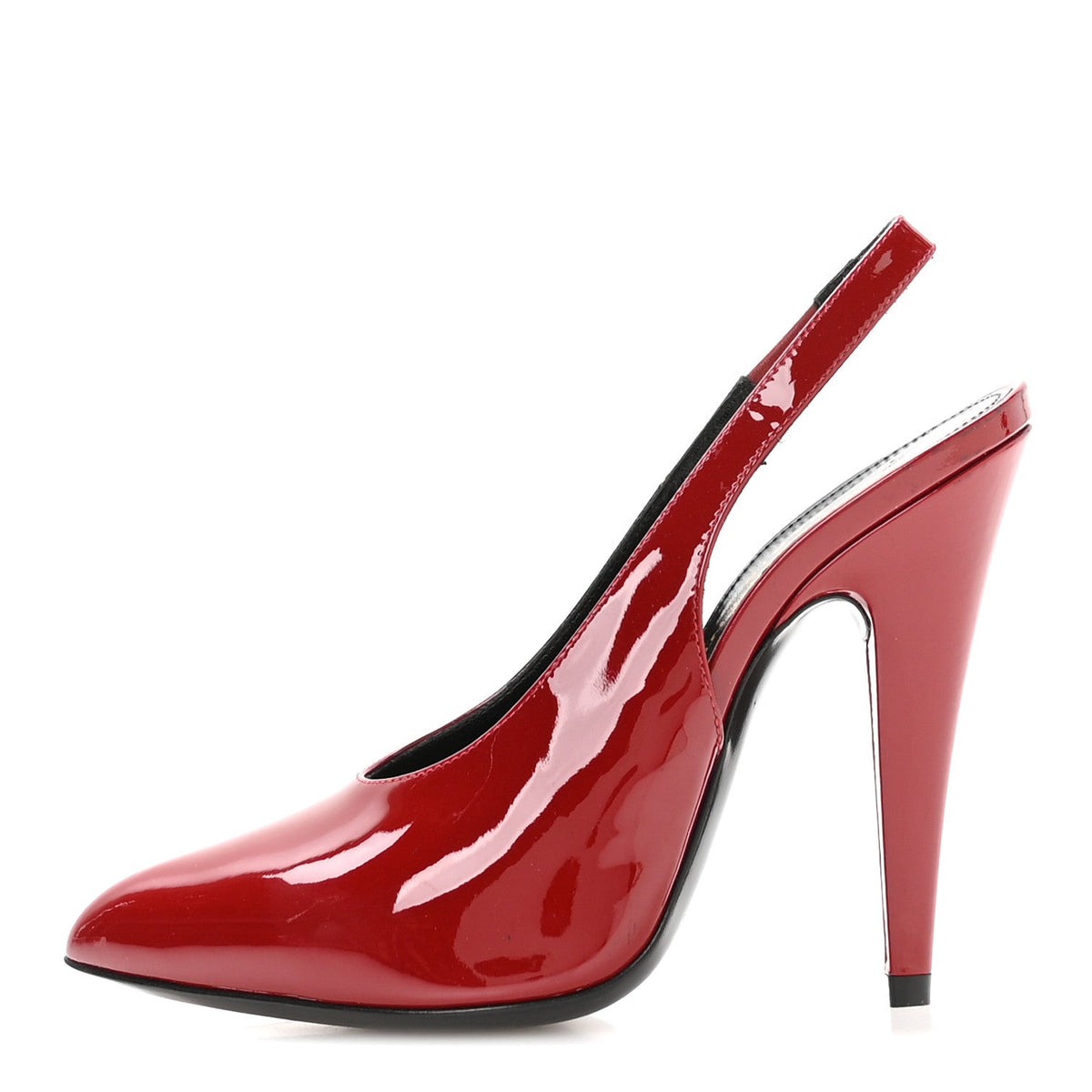 Patent Venus 110 Slingback Pumps 36 Hot Red