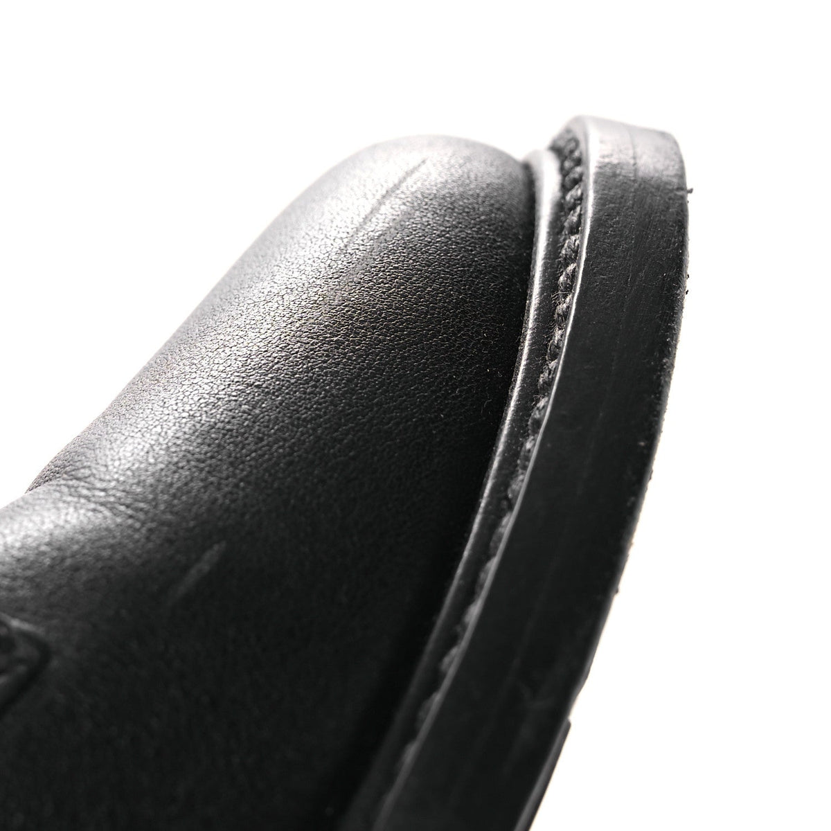 Calfskin Rockstud Combat Ankle Boots 37 Black