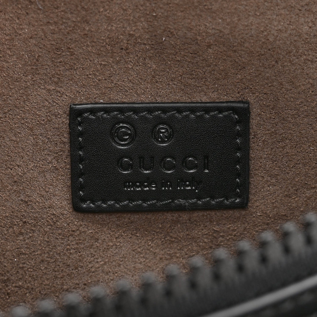 GG Supreme Monogram Belt Bag Black