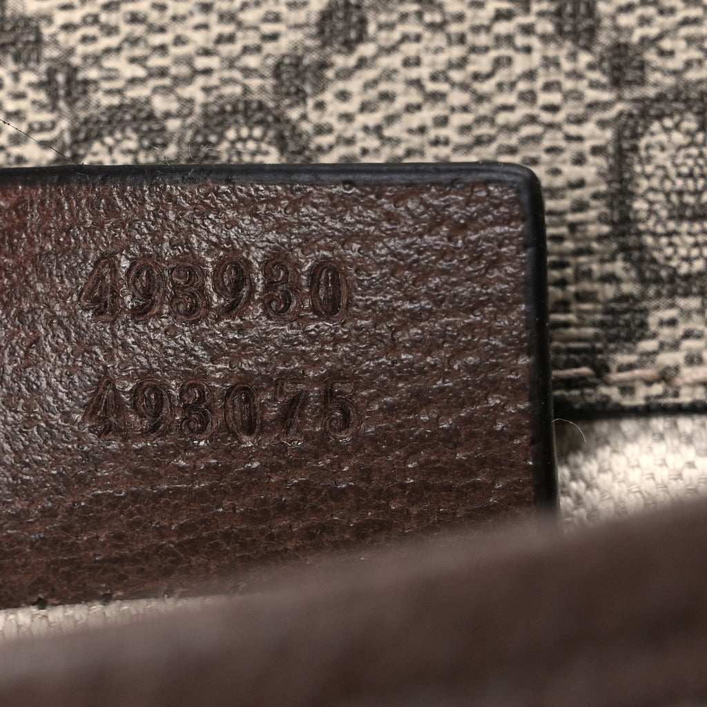 GG Supreme Monogram Neo Vintage Web Belt Bag Brown