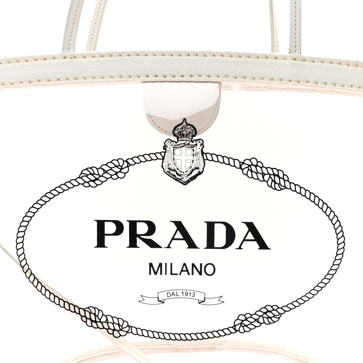 PVC Canapa Tote White