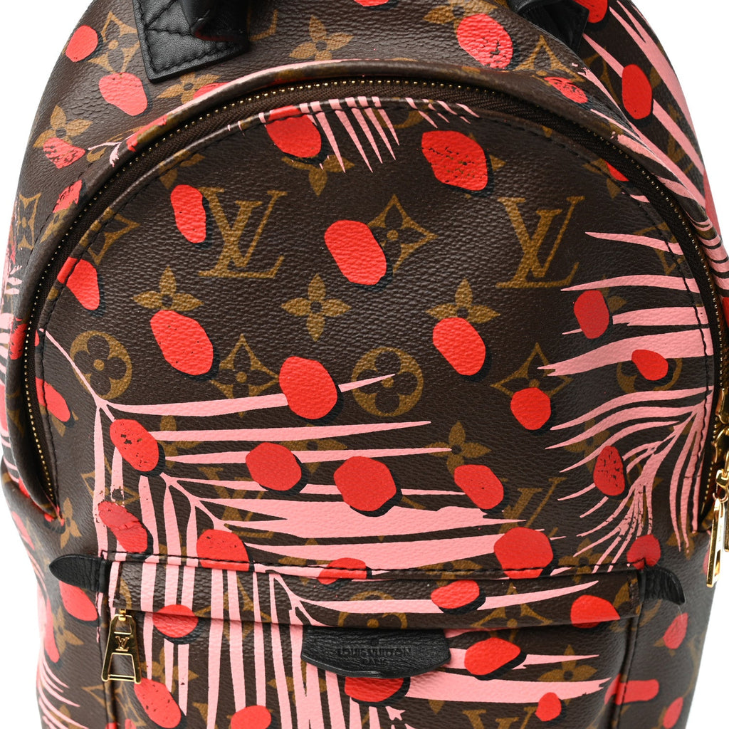 Monogram Jungle Dots Palm Springs Backpack PM Sugar Pink Poppy