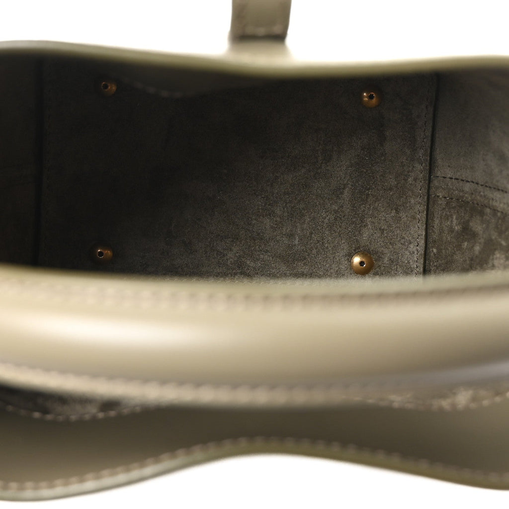 Shiny Calfskin Le 37 Mini Bucket Bag Strong Moss