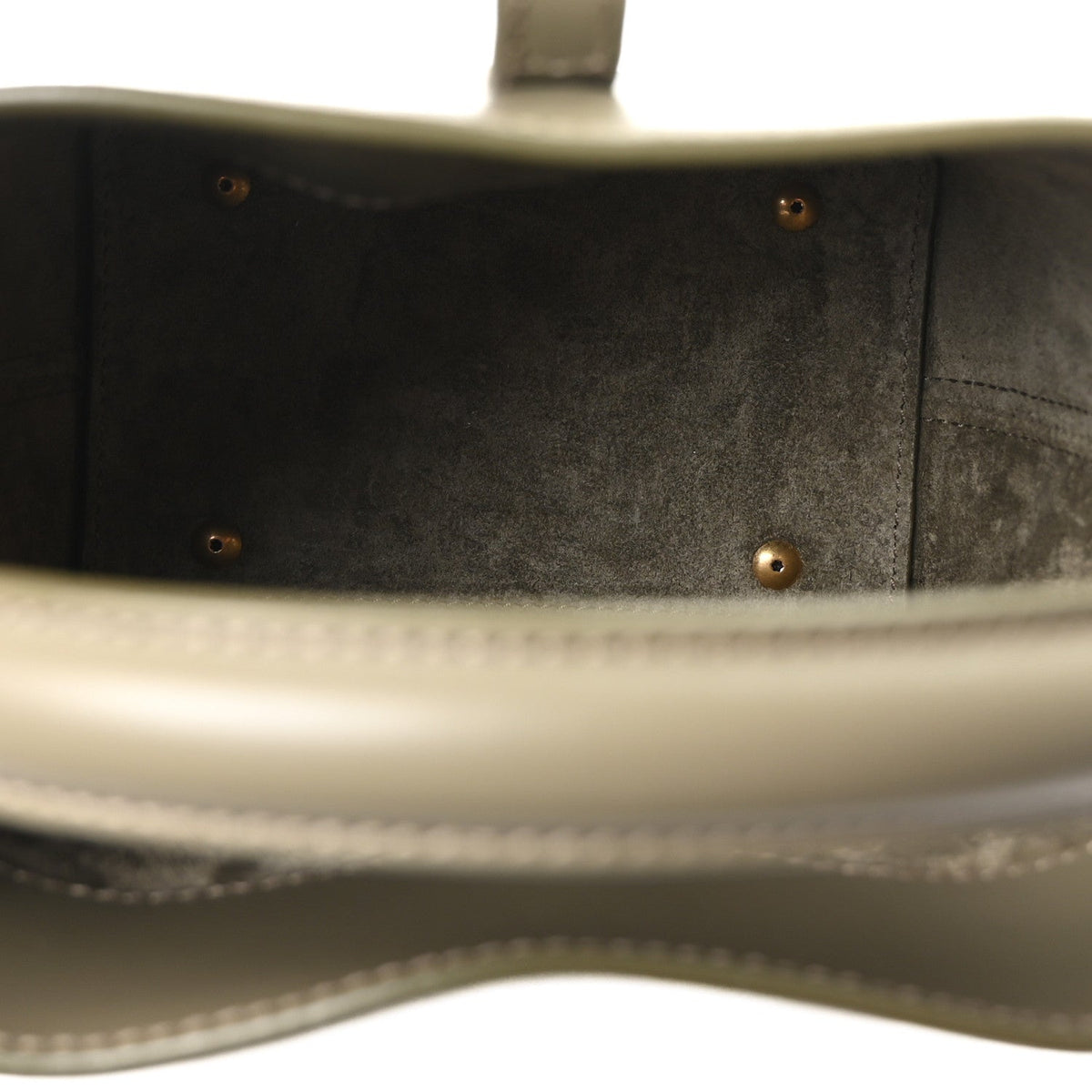 Shiny Calfskin Le 37 Mini Bucket Bag Strong Moss