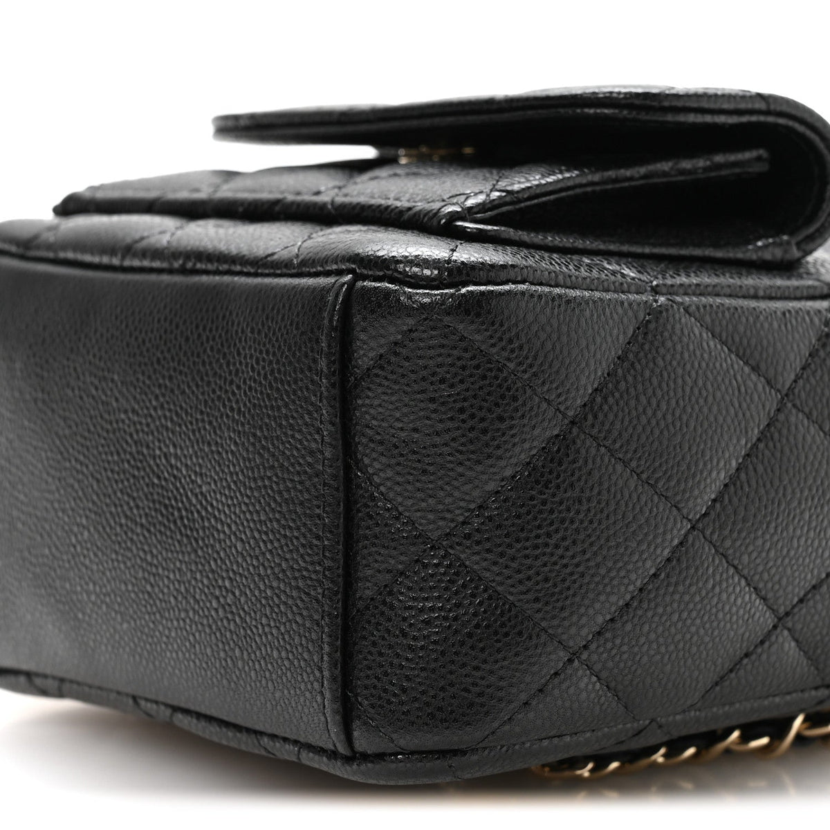 Caviar Quilted CC Mini Classic Backpack Black