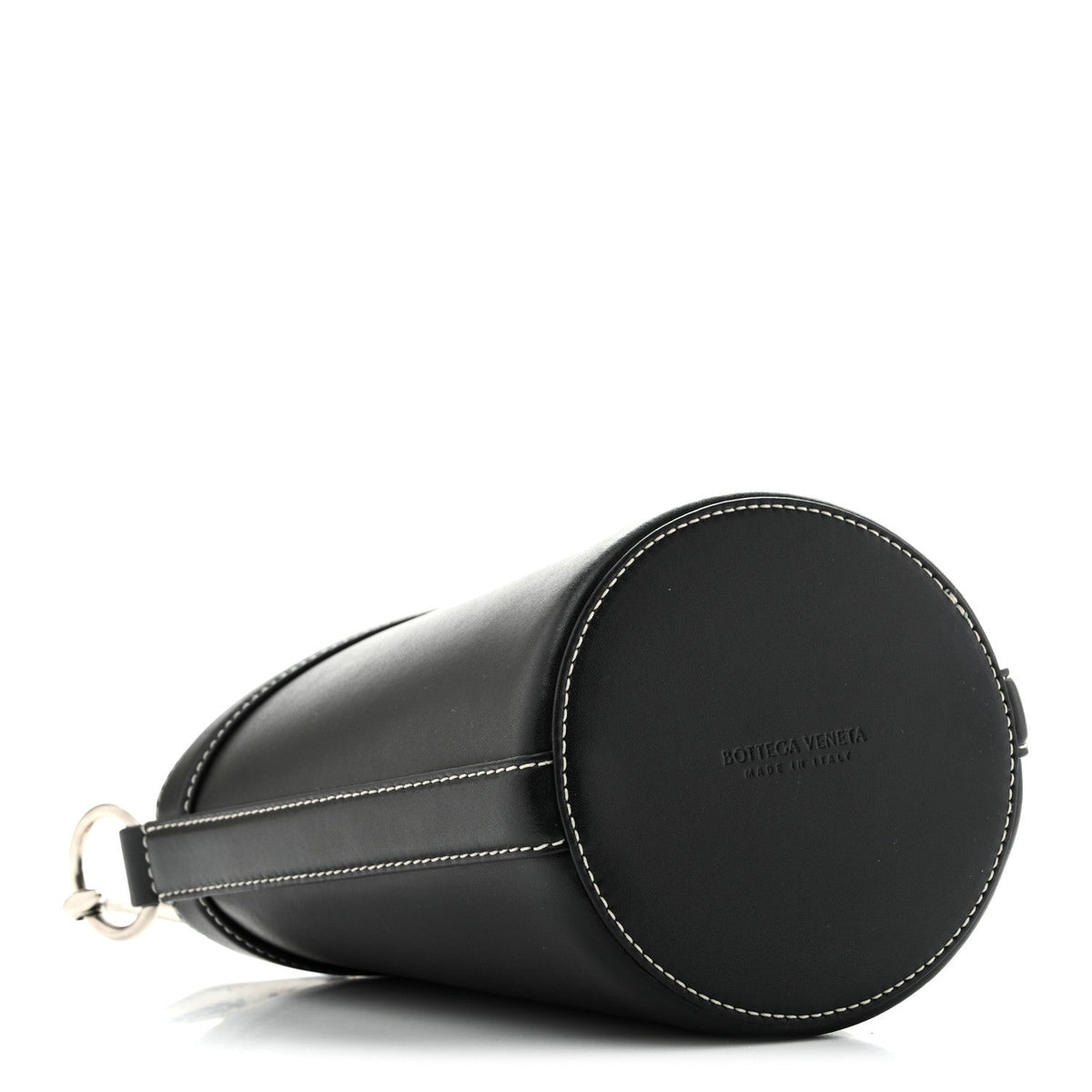 Calfskin Nappa Sardine Bucket Bag Black