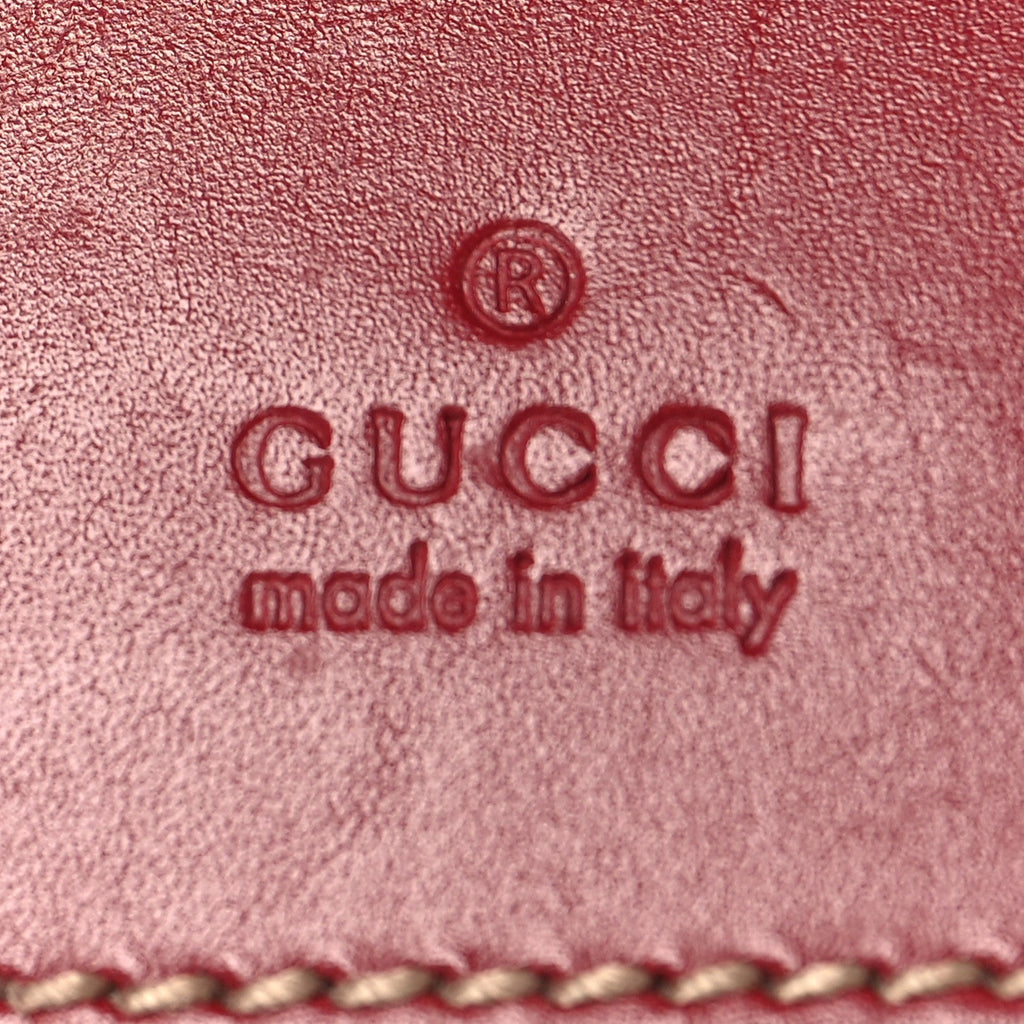 GG Monogram Double Pocket Belt Bag Red