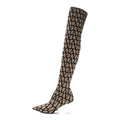 Toile Iconographe Calfskin Vlogo Over the Knee 70mm Boots 37.5  Naturale Nero
