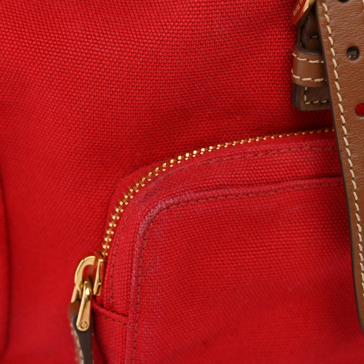 Canapa Soft Calfskin Mini Backpack Rosso Brandy