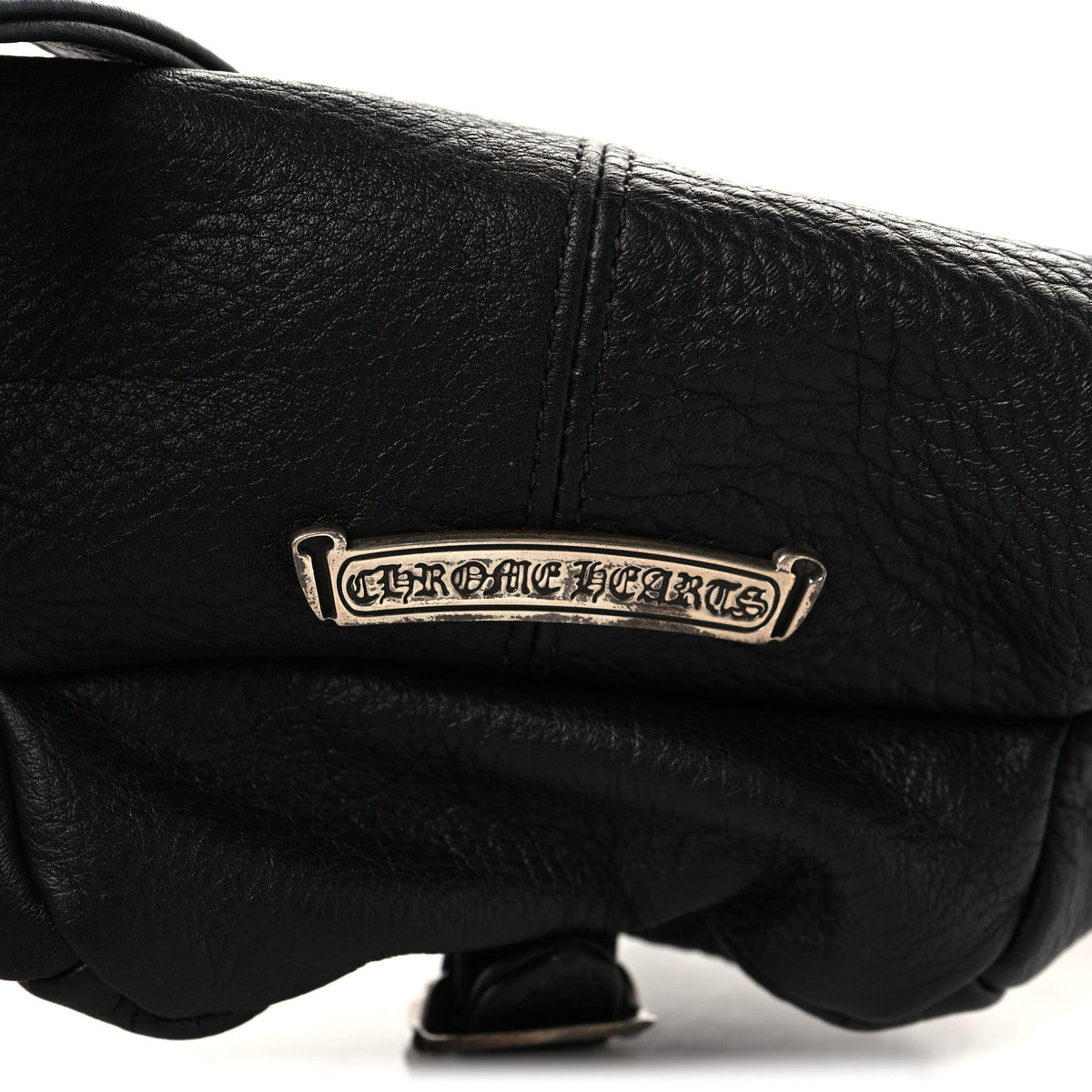 Grained Calfskin Snat Pack Gunslinger Waist Bag Black