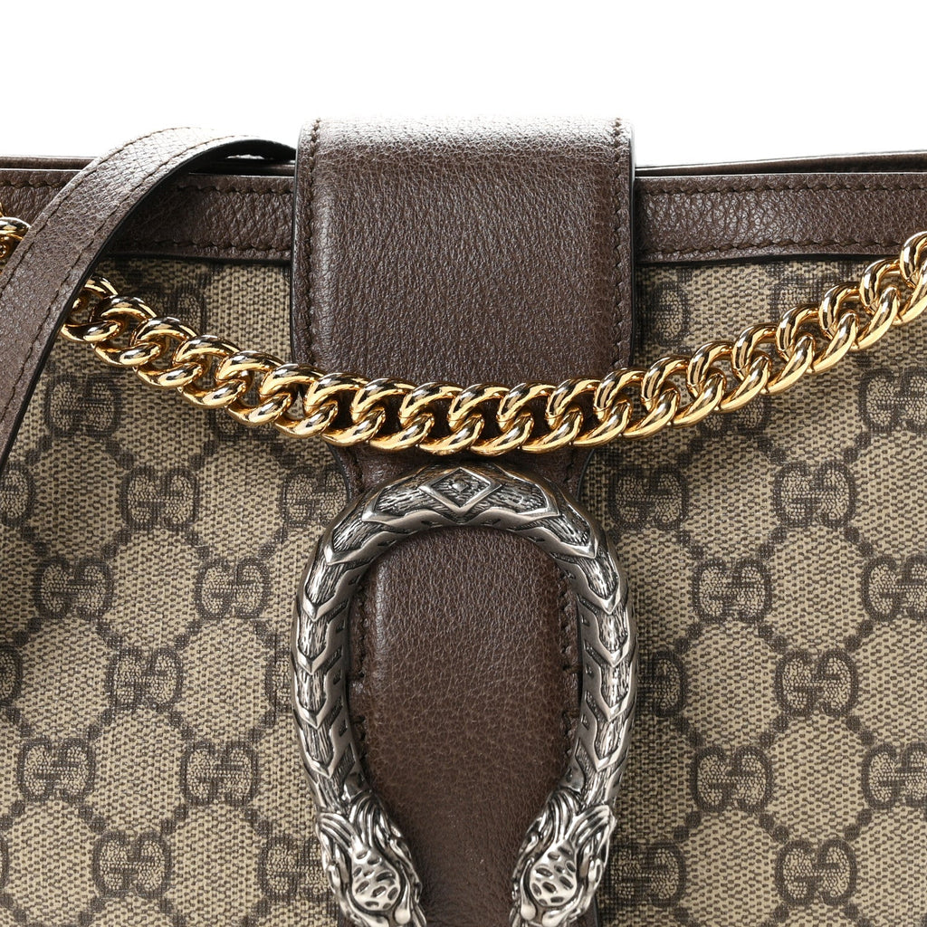 GG Supreme Monogram Medium Dionysus Bucket Bag Beige New Beige New Acero