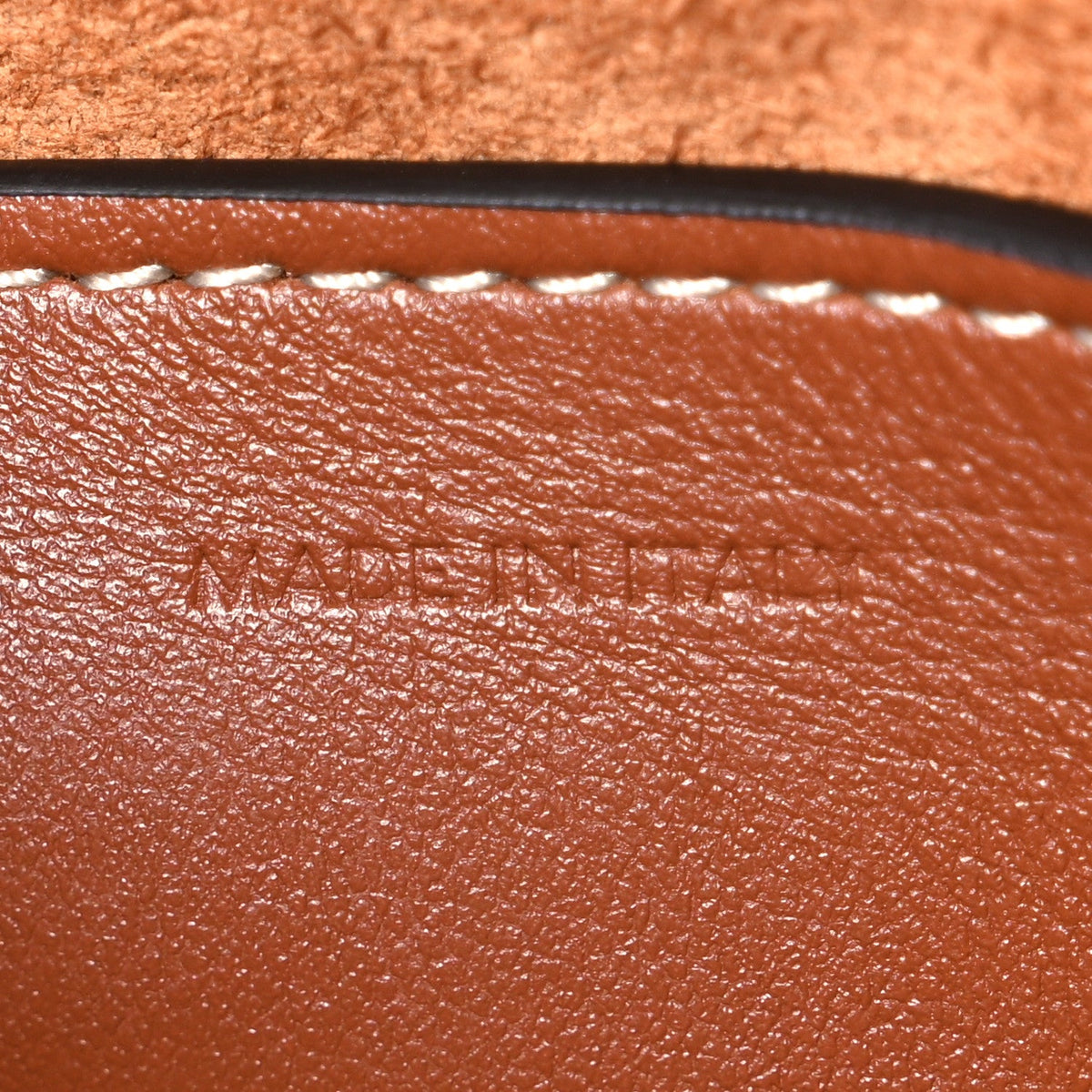 Smooth Calfskin Small Cuir Triomphe Bucket Bag Tan