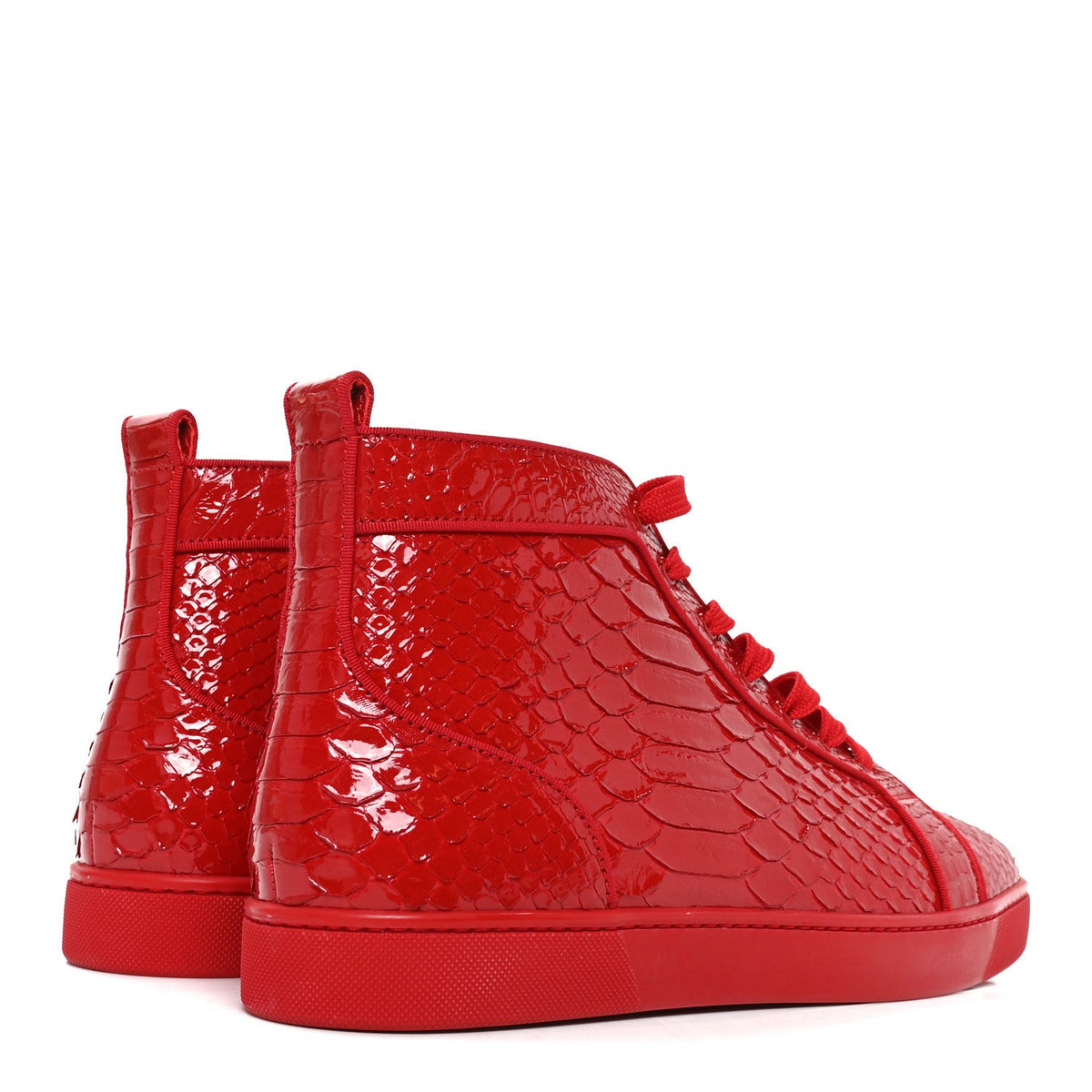 Patent Snakeskin Mens Louis Flat Sneakers 45.5 Rougissime
