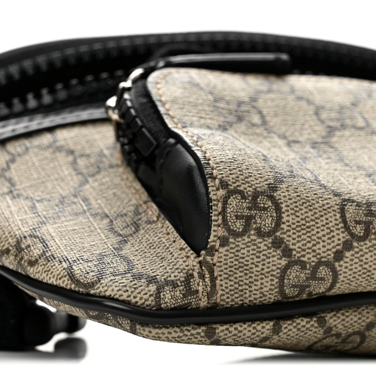 GG Supreme Monogram Belt Bag Black