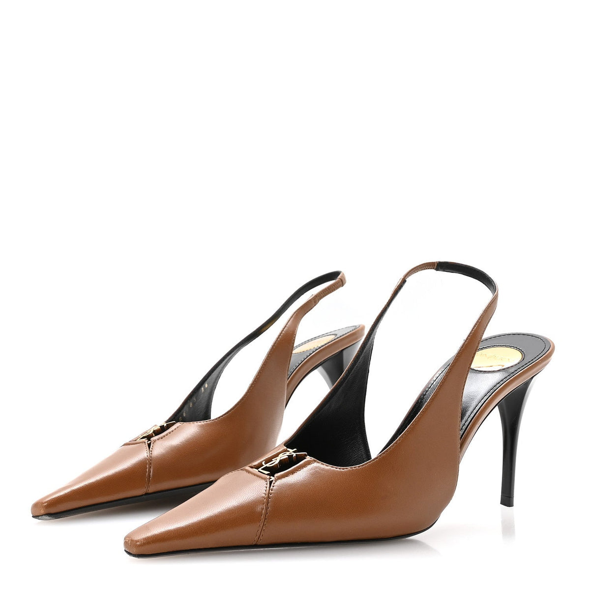 Nappa Babylone Breteuil Slingback Pumps 36 Macadamia