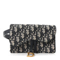 Oblique Saddle Belt Bag Blue