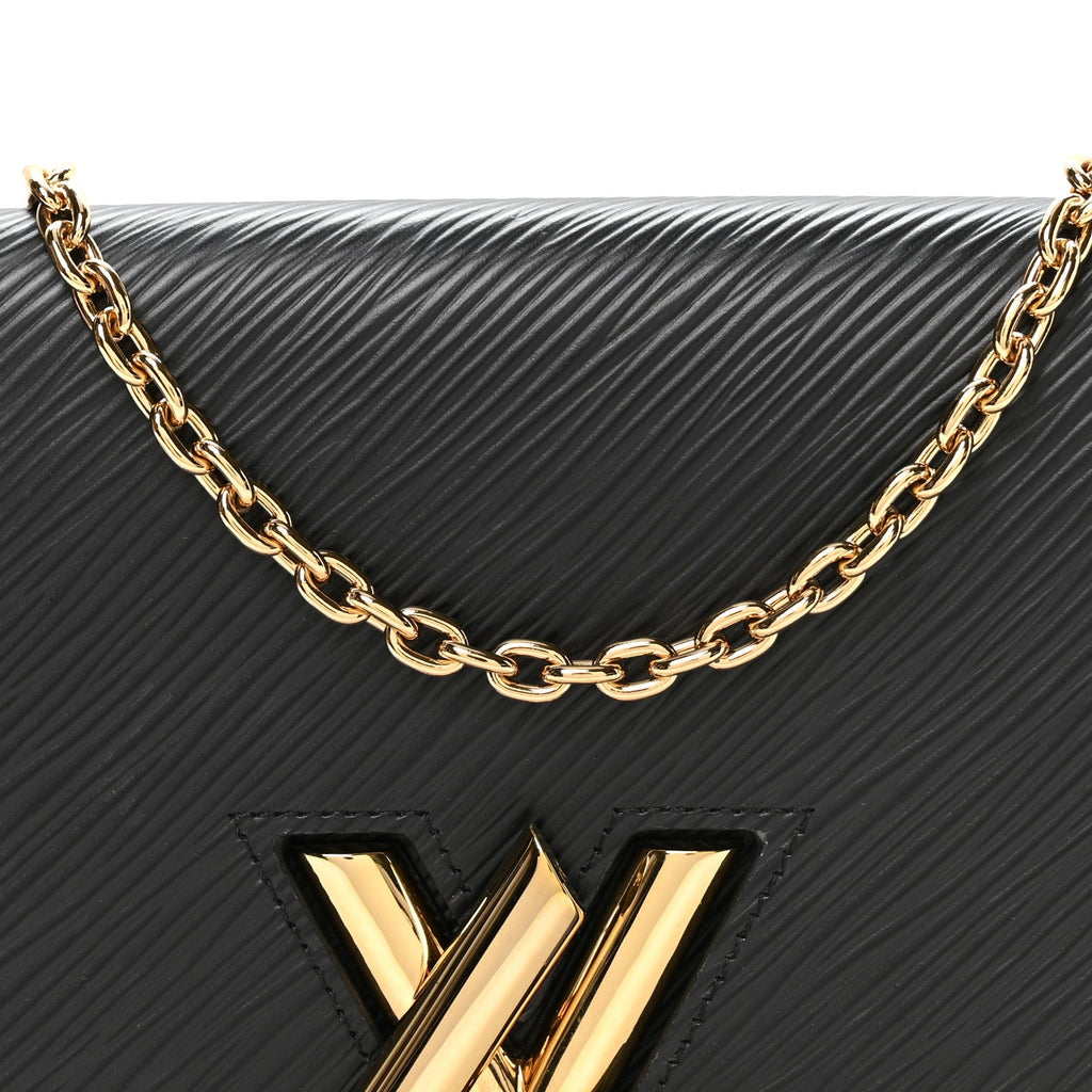 Epi Twist Belt Chain Wallet Black