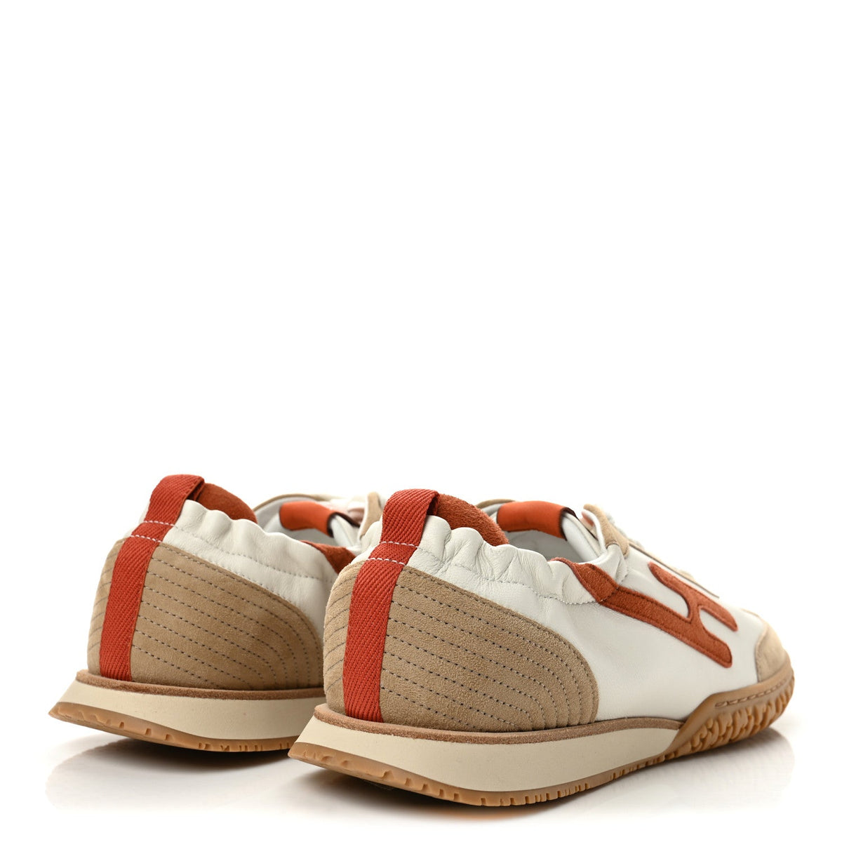 Nappa Suede Goatskin Womens Jet Sneakers 40 Multicolor Orange Canyon