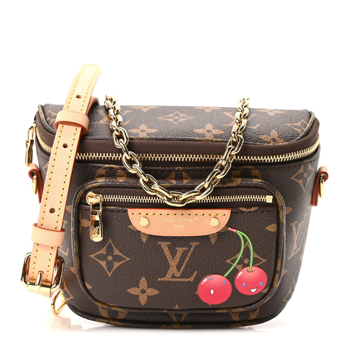 LV X TM Monogram Cerises Mini Bumbag