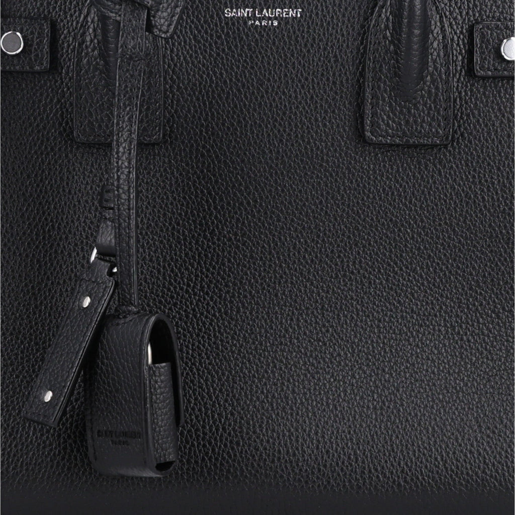 Grained Calfskin Baby Sac De Jour Souple Black