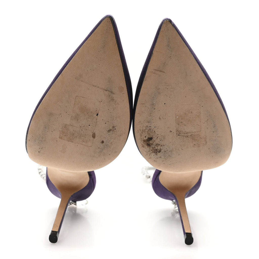 Satin Crystal Saeda 100 Pumps 36.5 Cassis