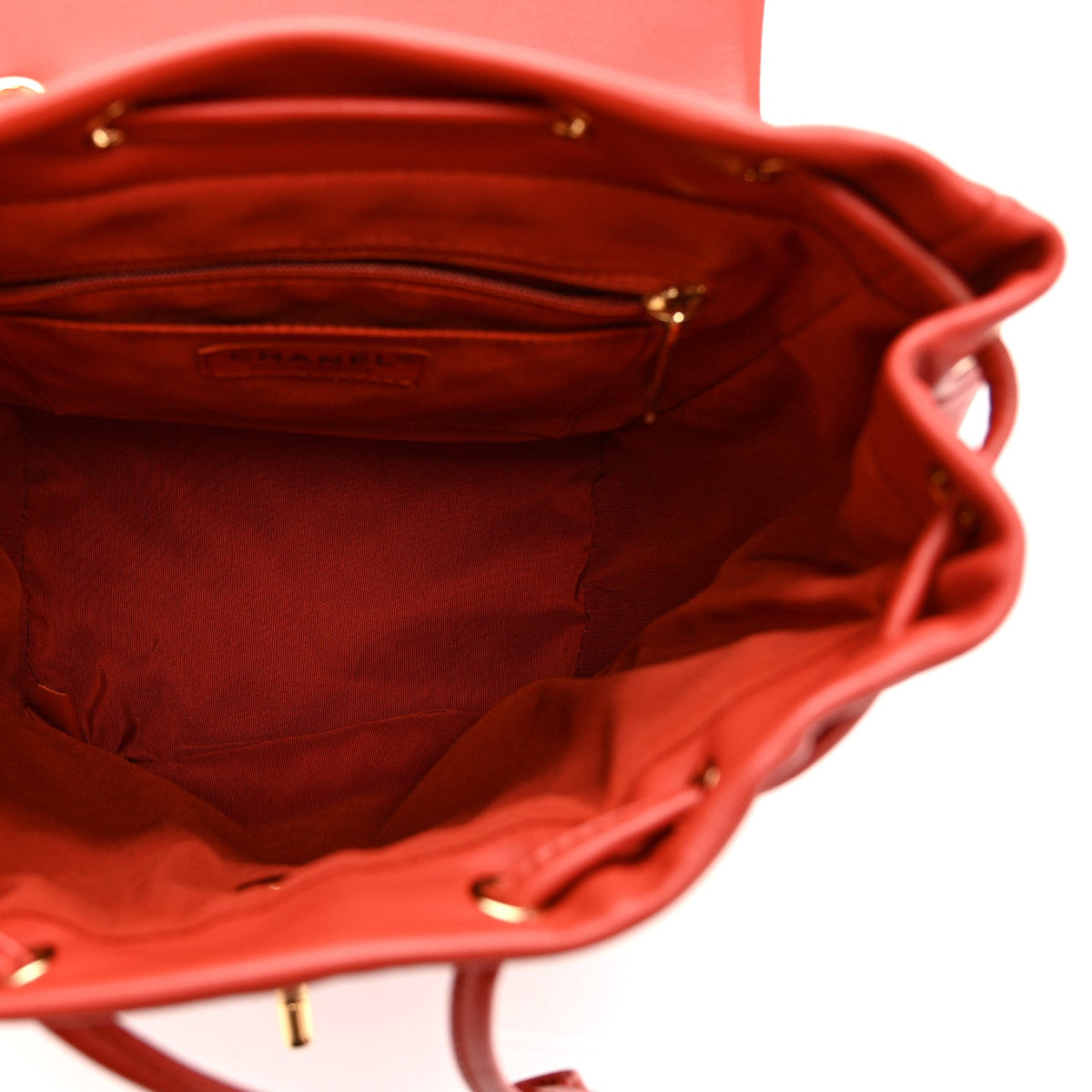 Lambskin Quilted Small Urban Spirit Backpack Red