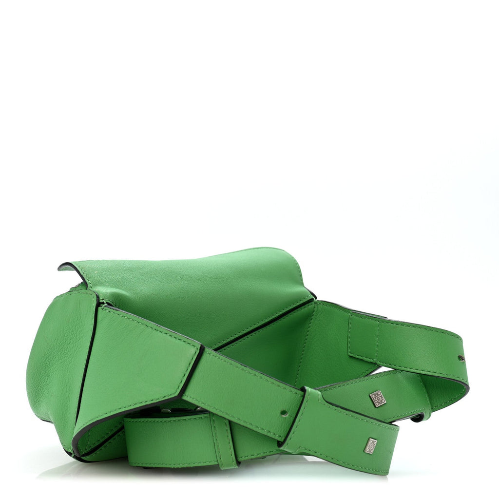 Calfskin Mini Puzzle Bumbag Clover Green