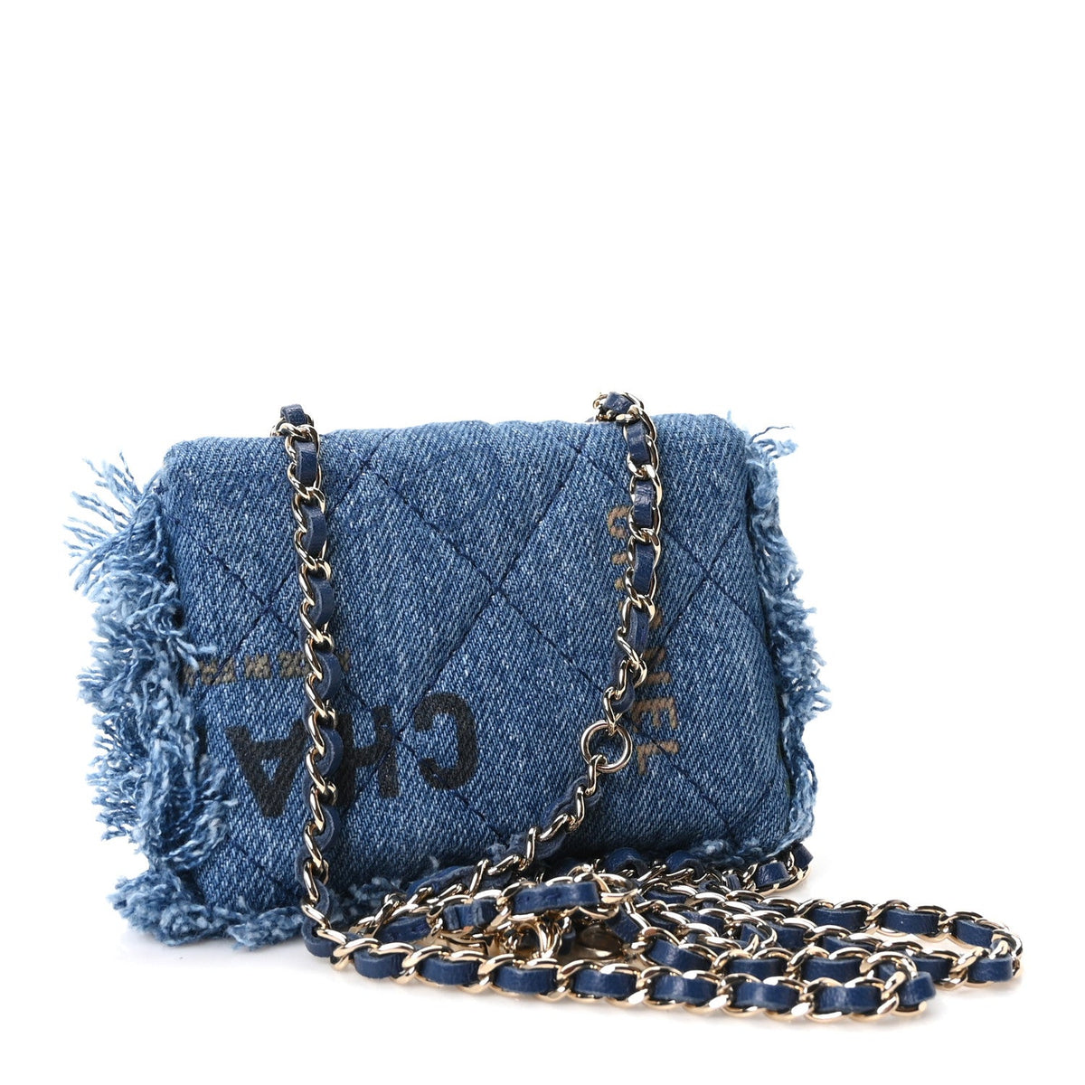Denim Quilted Denim Mood Belt Bag Blue Multicolor