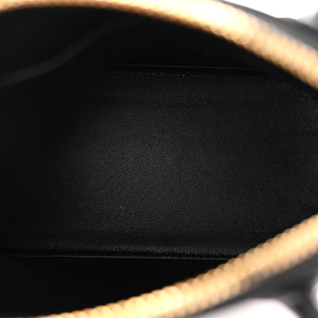 Shiny Calfskin Mini Honorine Bag Black