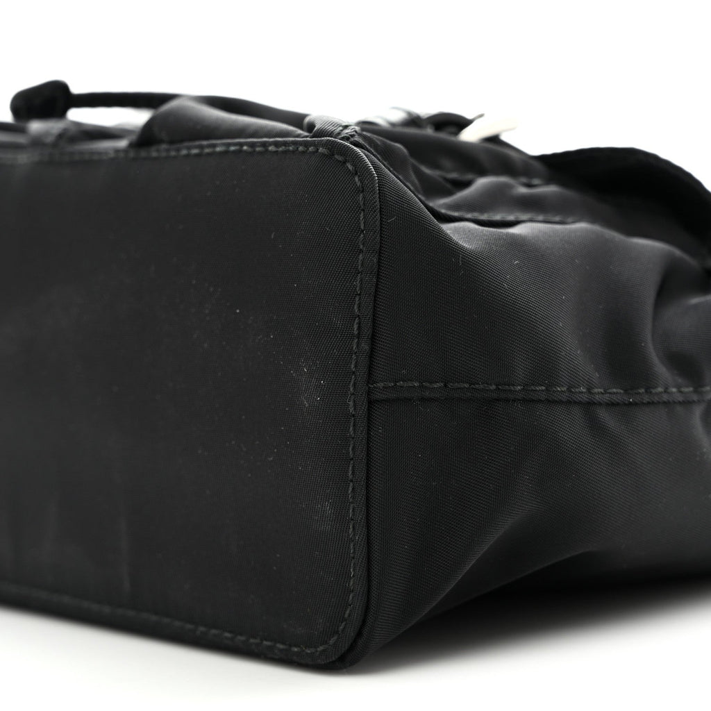 Nylon Vela Mini Crossbody Backpack Black