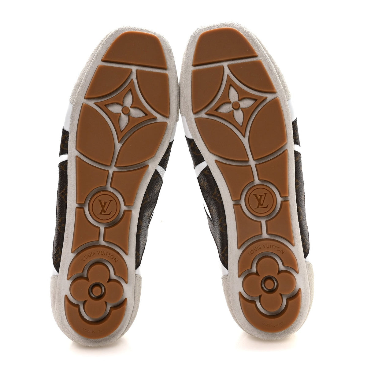 Monogram Calfskin Womens LV Sneakerina 40 White