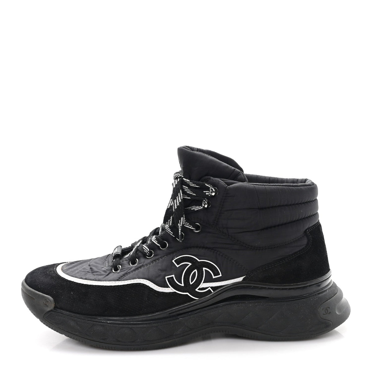 Fabric Suede Mens CC Sneakers 44 Black