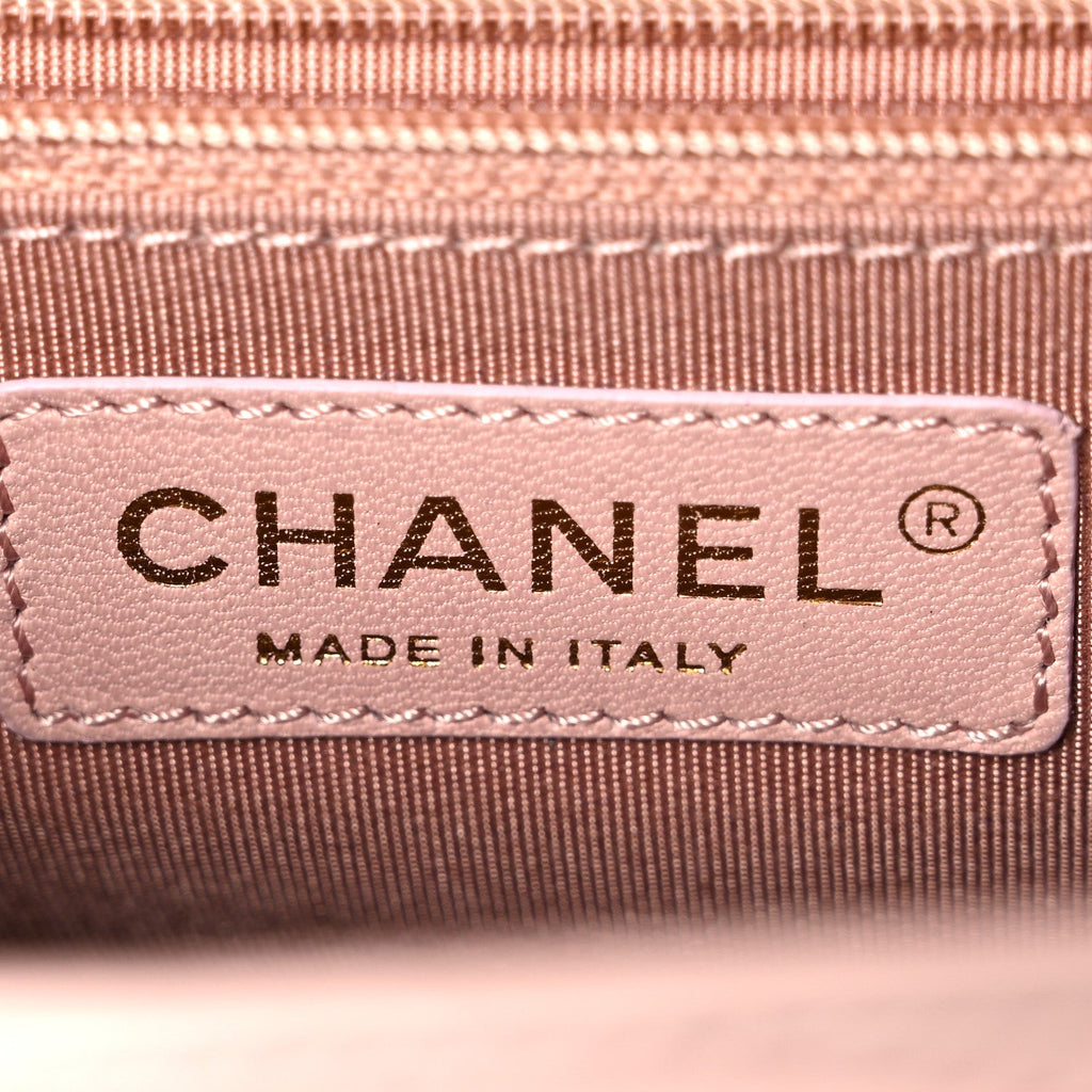 Lambskin Borse Romane Single Flap Light Pink