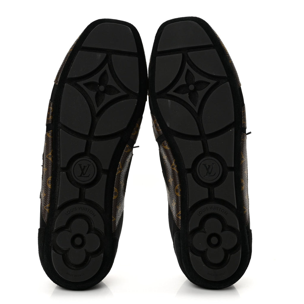 Monogram Calfskin Womens LV Sneakerina 41 Black