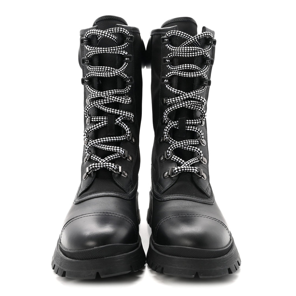 Vitello Montana Neoprene Combat Boots 36 Black