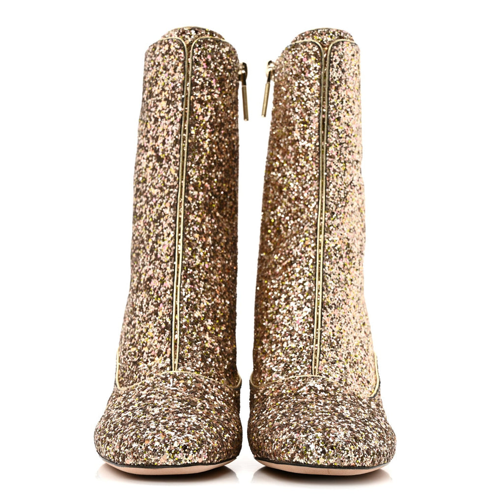 Glitter D-Circus 80mm Short Boots 37 Gold
