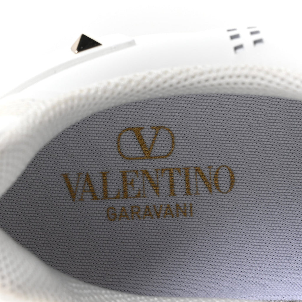 Calfskin Mens Backnet Sneakers 46 White