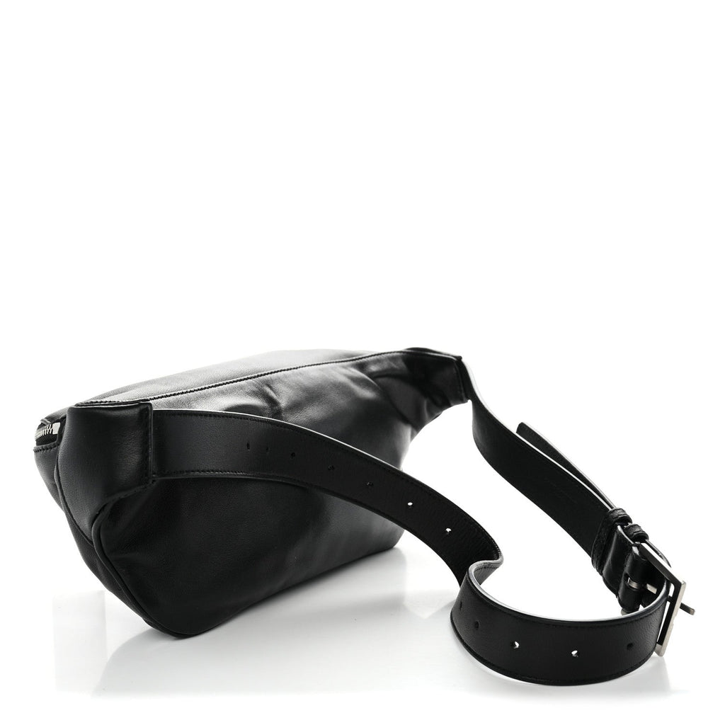 Lambskin Monogram Belt Bag Black