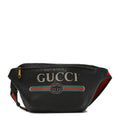 Grained Calfskin Logo Belt Bag Black
