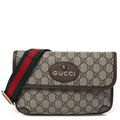 GG Supreme Monogram Neo Vintage Web Belt Bag Brown